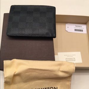 Louis Vuitton damier graphite multiple wallet
